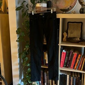 Lucky Brand Wax Jeans Black Stretchy Comfy 27!